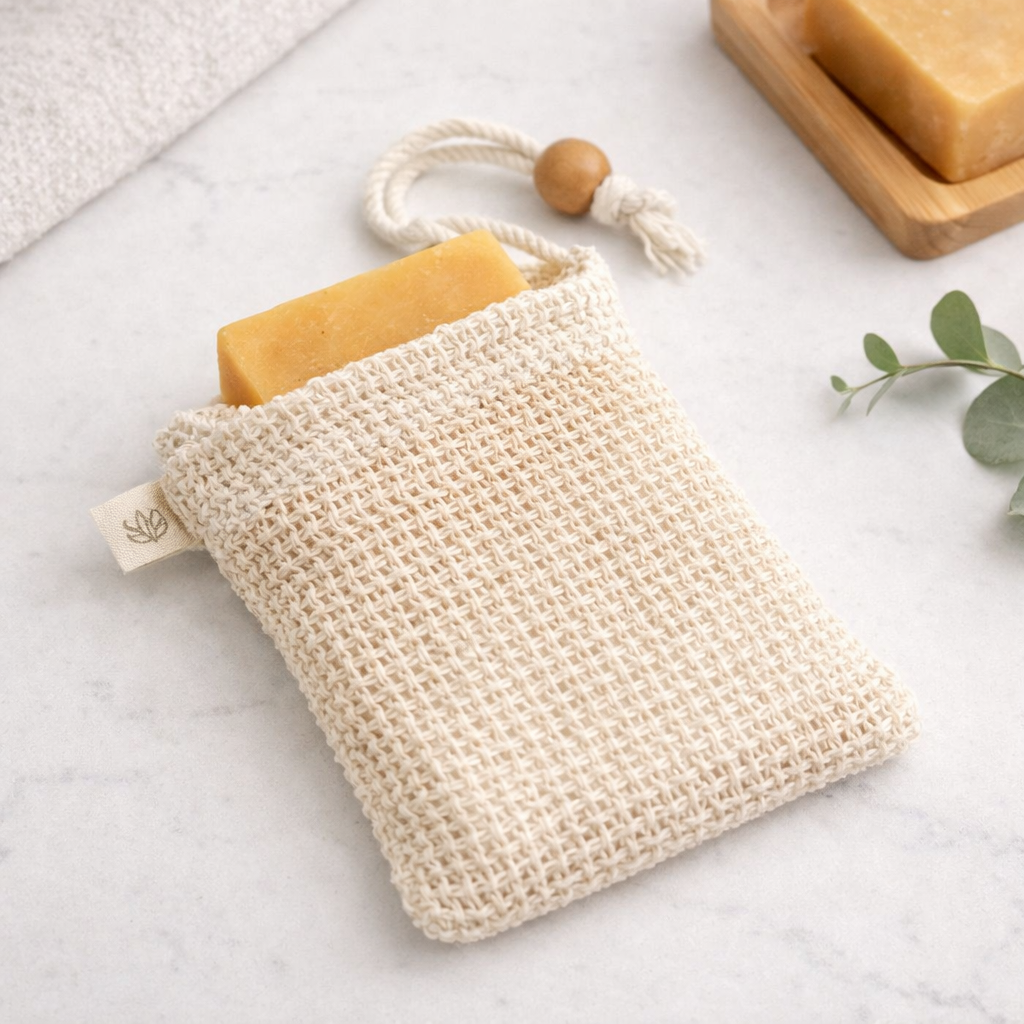 Natural Soap Bags – 3 Pack (6 PCS Total)